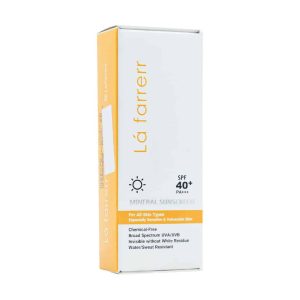 کرم ضد آفتاب مینرال SPF40 لافارر مناسب انواع پوست 40 گرم