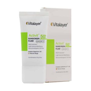 فلوئید ضد آفتاب اکتی ویت SPF50(بژ طبیعی)