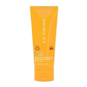 کرم ضد آفتاب و ضدلک بی رنگ پوست چرب و مستعد آکنه SPF30 لافارر