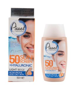 کرم ضد آفتاب پیکسل SPF50 پوست چرب  (بژ روشن (1))