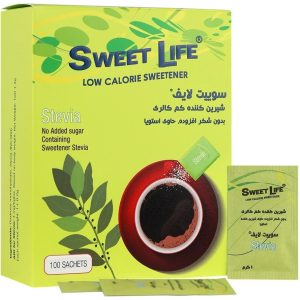 شیرین کننده کم کالری استویا سوییت لایف 100 عددی